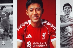 利物浦晒海报：远藤航解锁英超50场里程碑